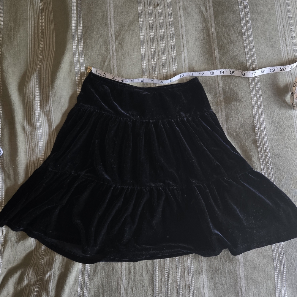 Black Velvet Skirt